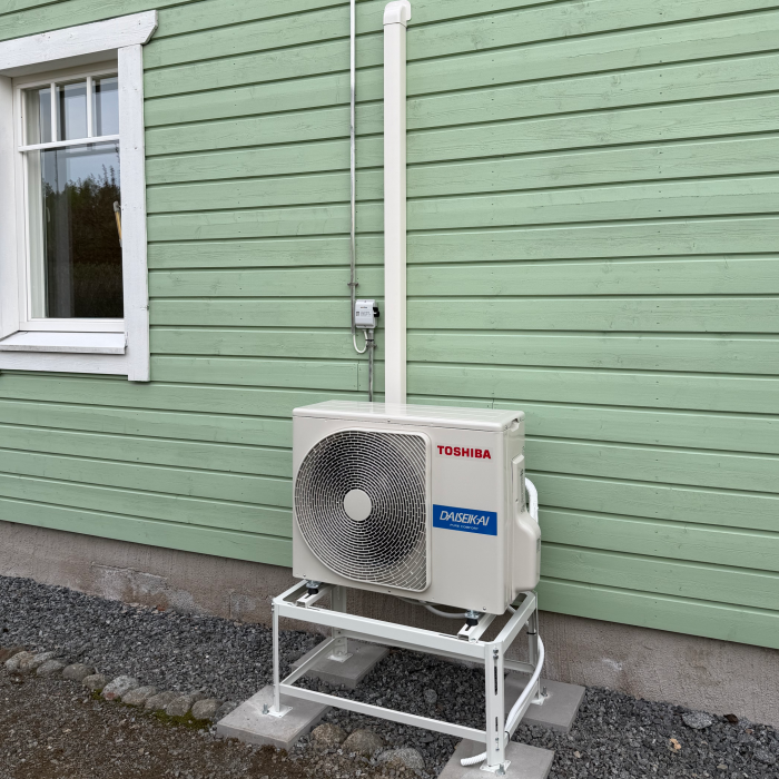 arctic white outdoor installation